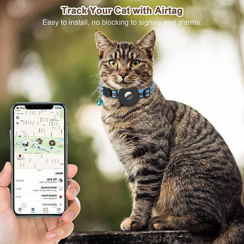 Slim & Discreet AirTag Case for Pets  - Keep Tabs on Your Cat or Dog